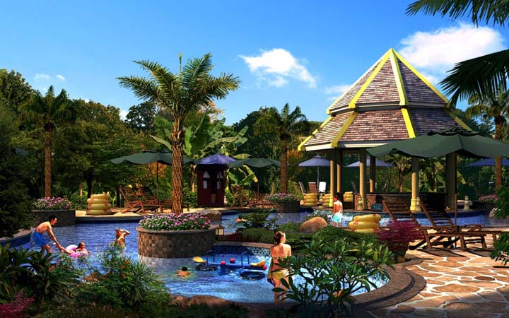 錦繡香江溫泉城溫泉設計圖