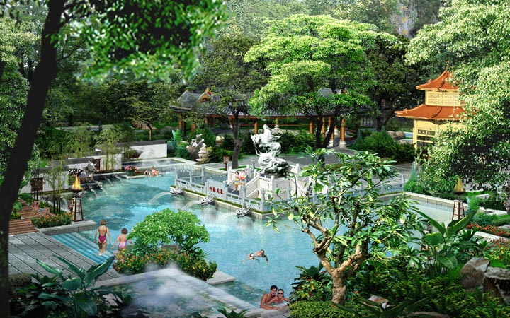 安徽黃山風景名勝區溫泉景區